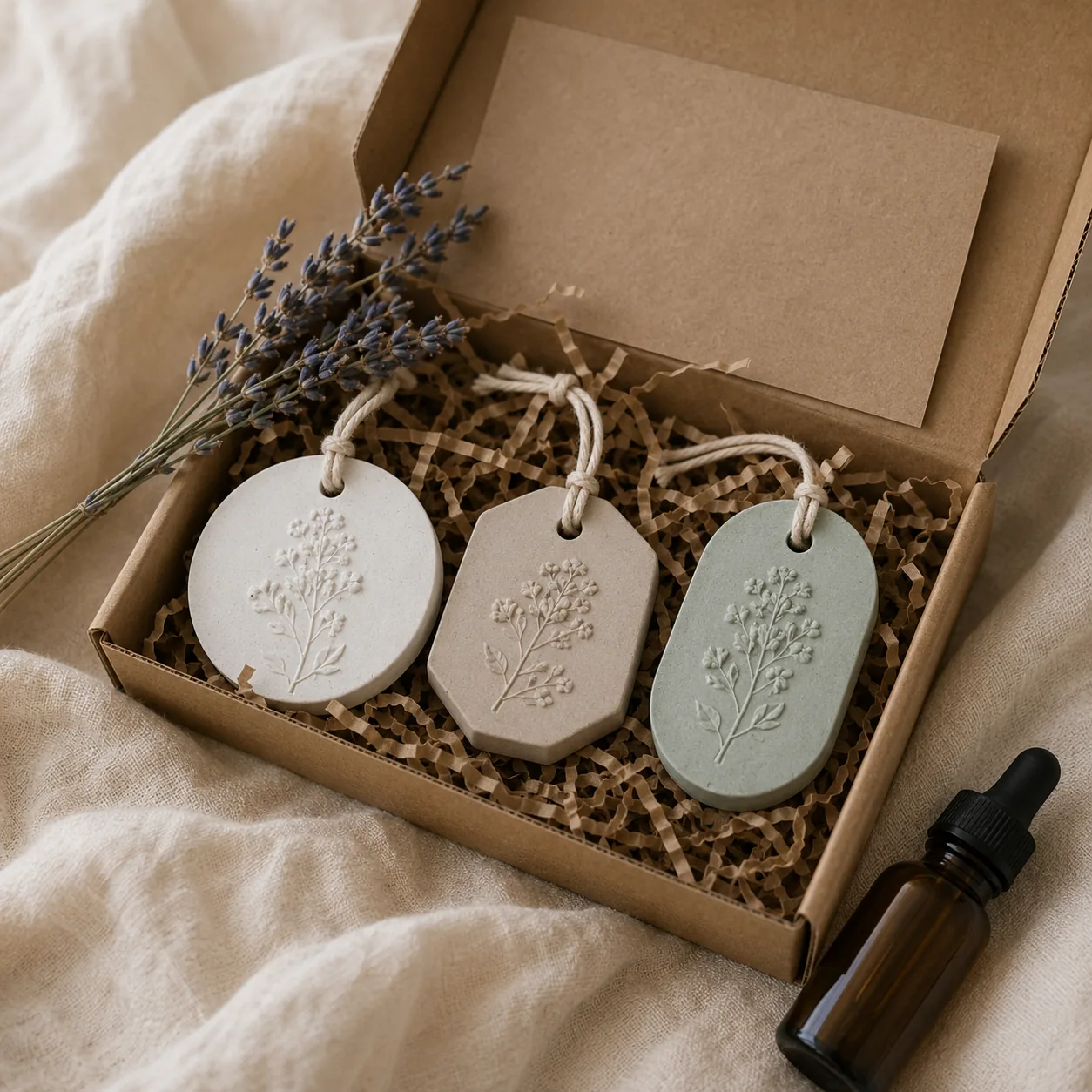 Boxed set of three aroma stones